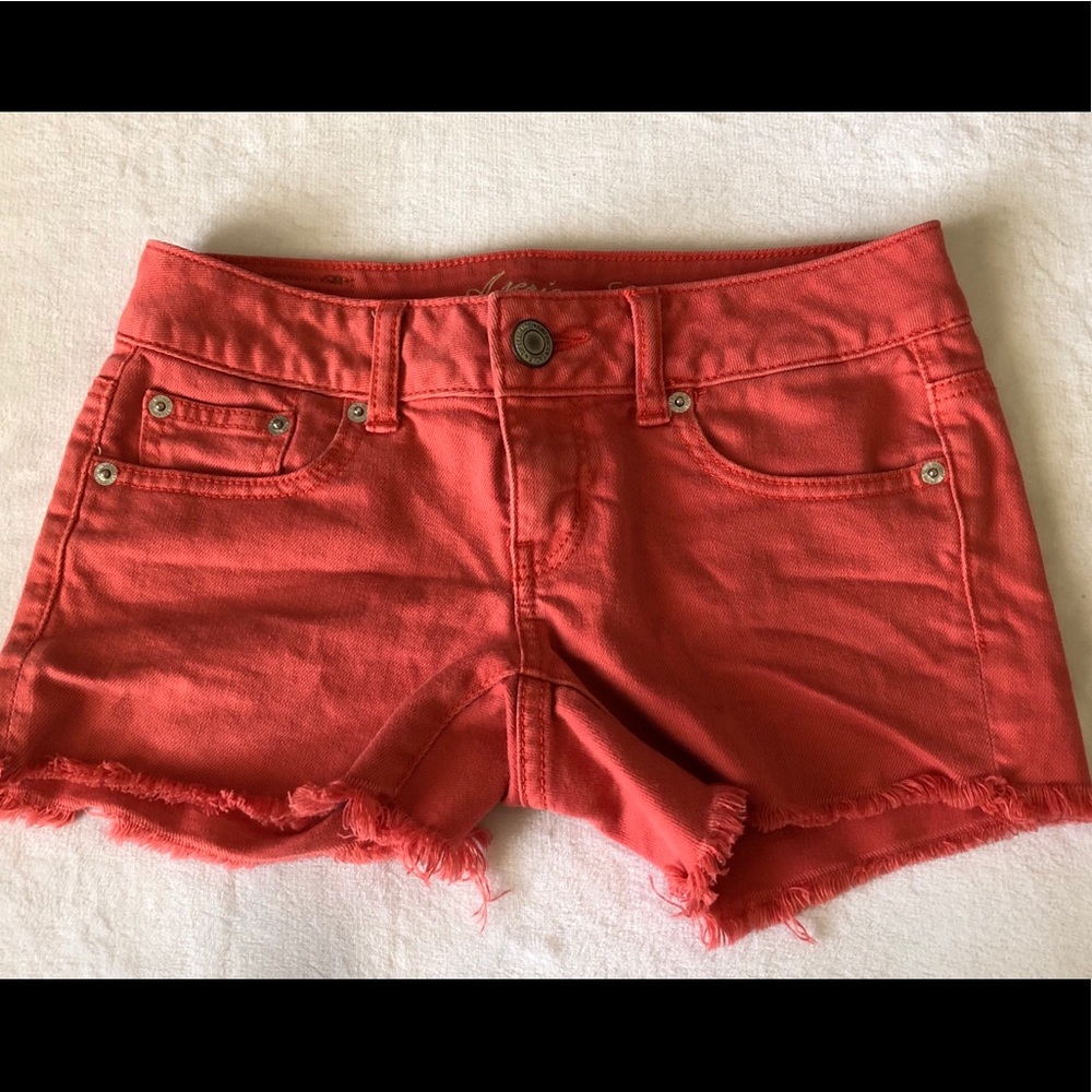 American Eagle Cut Off Raw Hem Shorts